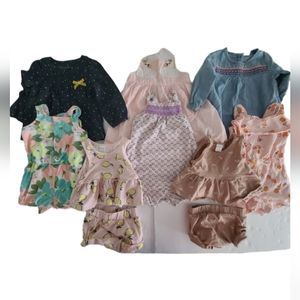 Baby Girl Bundle Lot various brands Size 9 Months